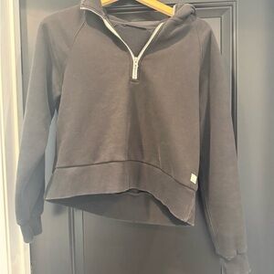 Vuori Charcoal Half-Zip Sweatshirt